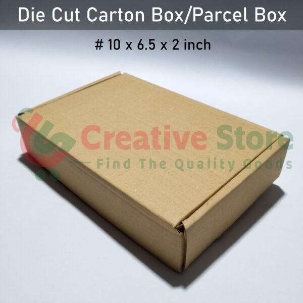 3Ply Die Cut Corrugated Carton Box/Parcel Box (Size: 10x6.5x2 inch)