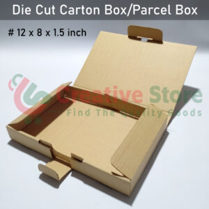 3Ply Die Cut Corrugated Carton Box/Parcel Box (Size: 12x8x1.5 inch)