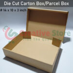 3Ply Die Cut Corrugated Carton Box/Parcel Box (Size: 14x10x3 inch)