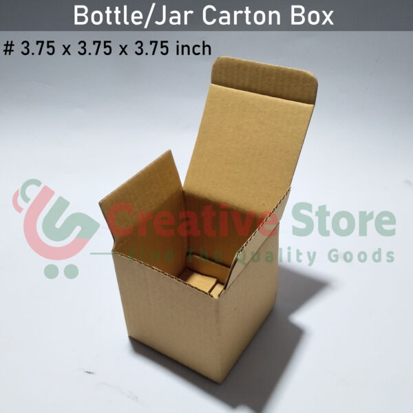 Bottle/Jar Carton Box (3.75x3.75x3.75 inch)