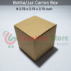 Bottle/Jar Carton Box (3.75x3.75x3.75 inch)
