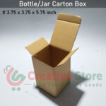 Bottle/Jar Carton Box (3.75x3.75x5.75 inch)