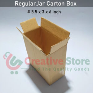 Regular Jar Carton Box (5.5x3x6 inch)