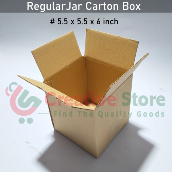 Regular Jar Carton Box (5.5x5.5x6 inch)