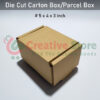 3Ply Die Cut Corrugated Carton Box/Parcel Box (Size: 5x4x3 inch)