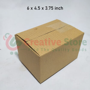 3Ply Regular Corrugated Carton Box/Parcel Box - 6 x 4.50 x 3.75 inch