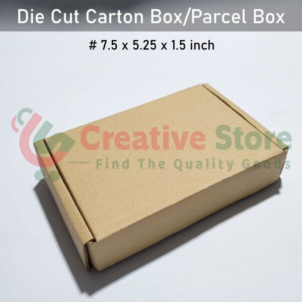 3Ply Die Cut Corrugated Carton Box/Parcel Box (Size: 7.5x5.25x1.5 inch)
