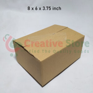 3Ply Regular Corrugated Carton Box/Parcel Box - 8 x 6 x 3.75 inch