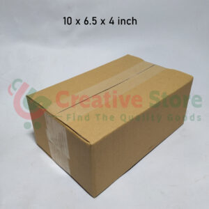 3Ply Regular Corrugated Carton Box/Parcel Box - 10 x 6.50 x 4 inch