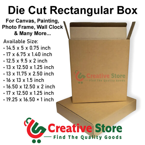 3Ply Die Cut Rectangular Corrugated Carton Box/Parcel Box